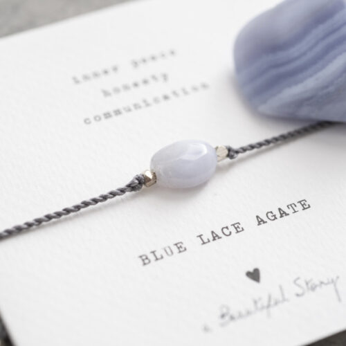 Gemstone Card Blue Lace Agate