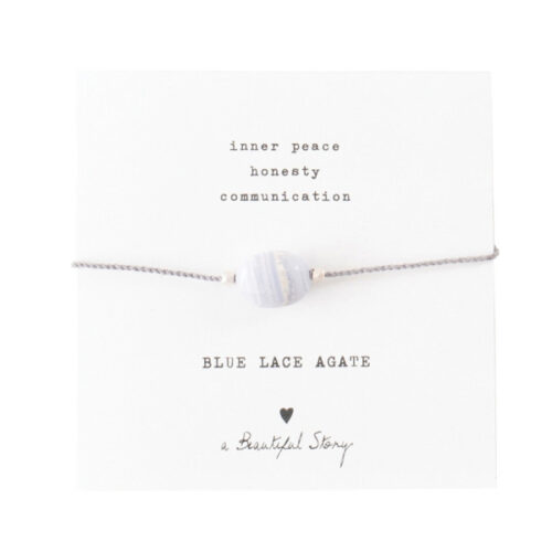 Gemstone Card Blue Lace Agate