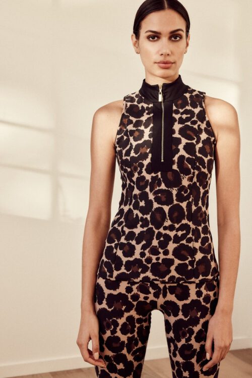 Deblon Rosy Top Sleeveless Leopard Hazel