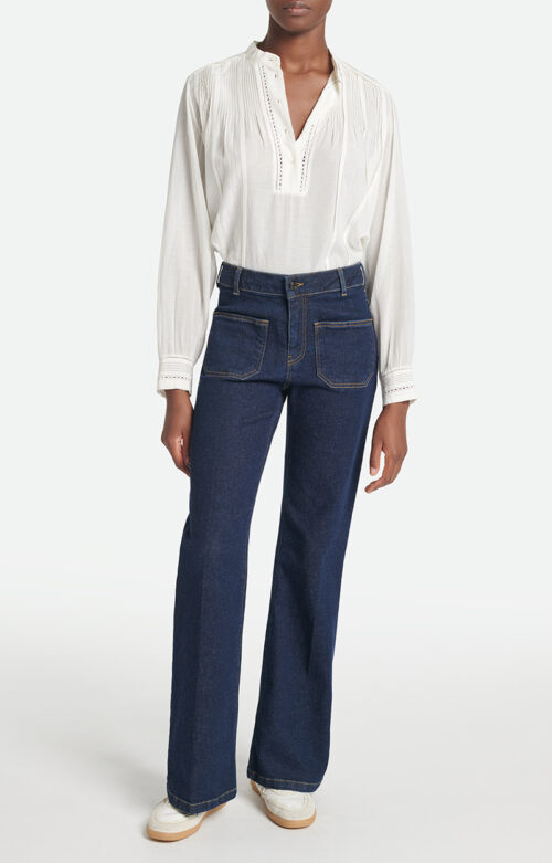 Dompay Flare Jeans Cotton-blend Indigo