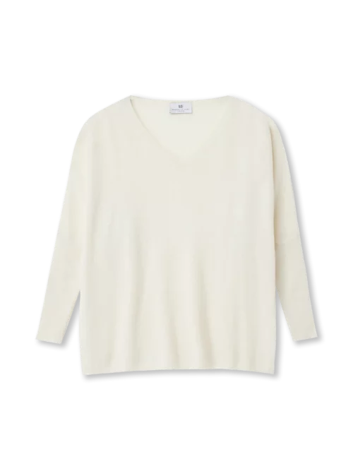 Cape V-hals trui cashmere zijde mix