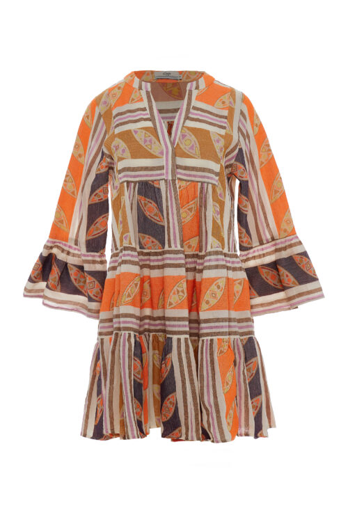 Hermosa Dress Orange/Lila
